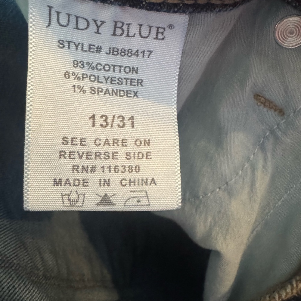 Judy Blue Skinny Jeans Blue Stretch Denim. #A0020 - Picture 4 of 4